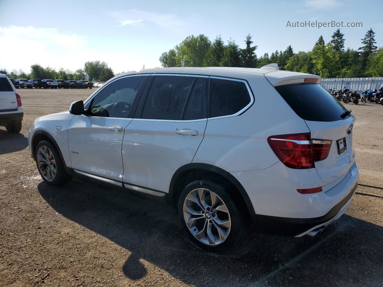 2016 Bmw X3 Xdrive28i White vin: 5UXWX9C57G0D89992