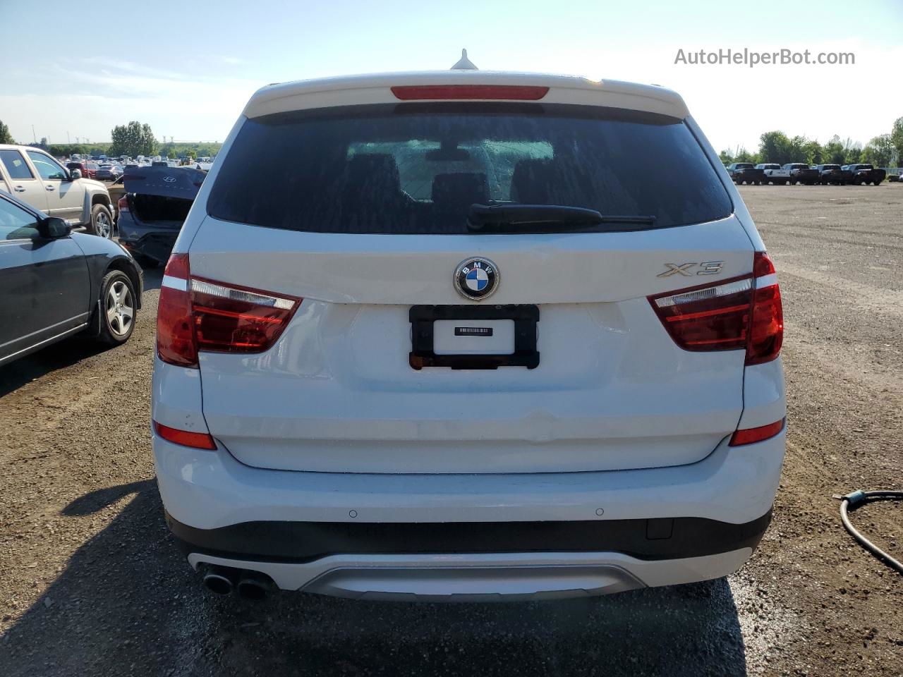 2016 Bmw X3 Xdrive28i White vin: 5UXWX9C57G0D89992