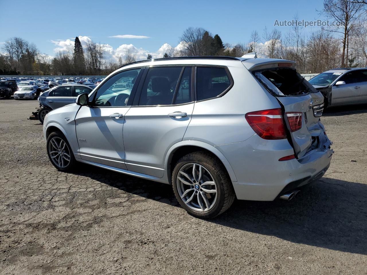 2016 Bmw X3 Xdrive28i Серебряный vin: 5UXWX9C57G0D91256