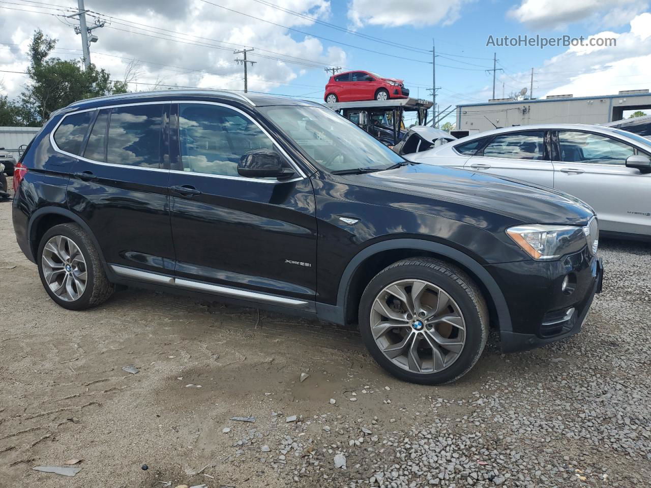 2016 Bmw X3 Xdrive28i Black vin: 5UXWX9C57G0D92293