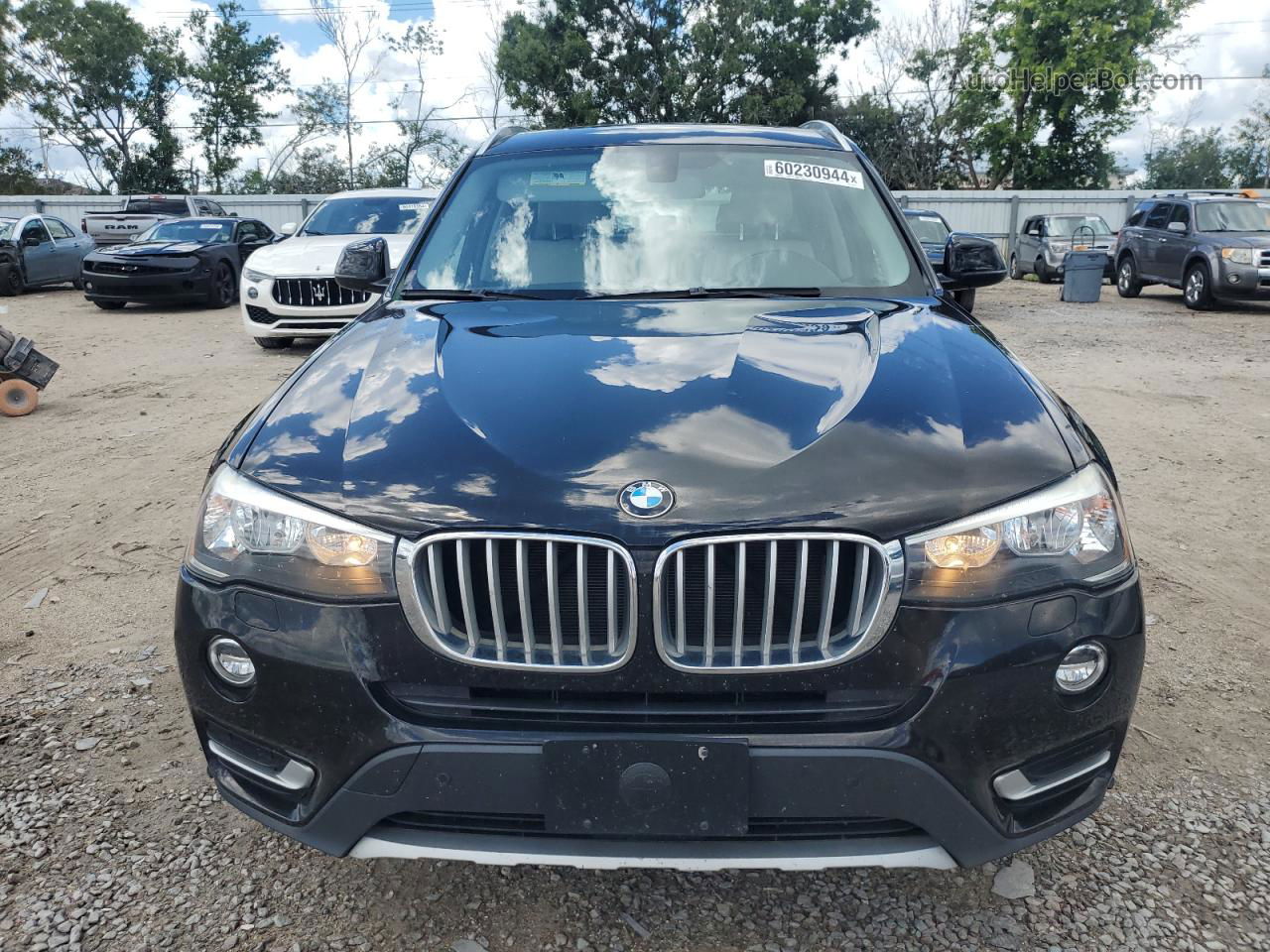 2016 Bmw X3 Xdrive28i Black vin: 5UXWX9C57G0D92293