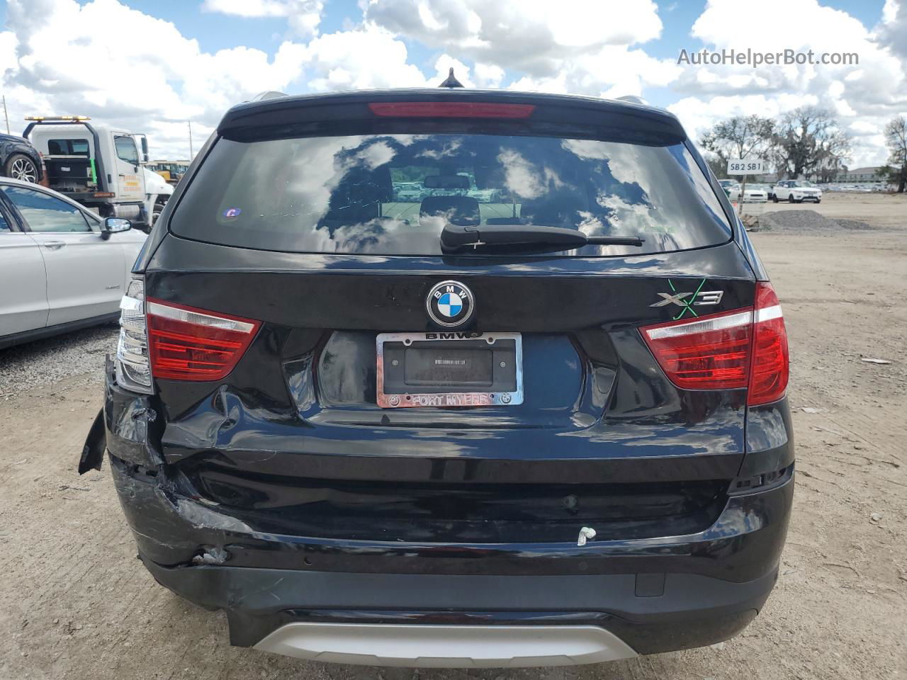 2016 Bmw X3 Xdrive28i Black vin: 5UXWX9C57G0D92293