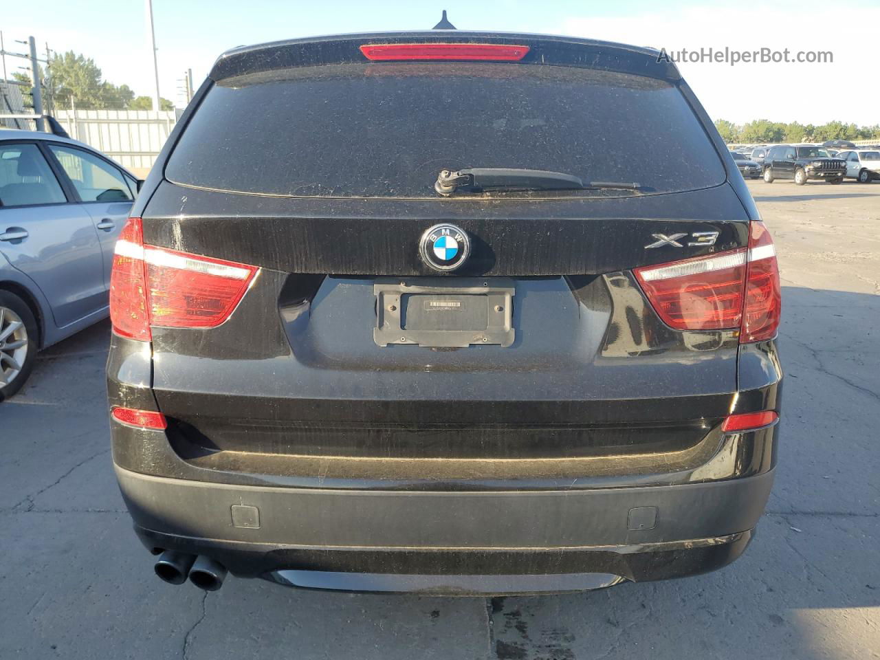 2013 Bmw X3 Xdrive28i Black vin: 5UXWX9C58D0A13376