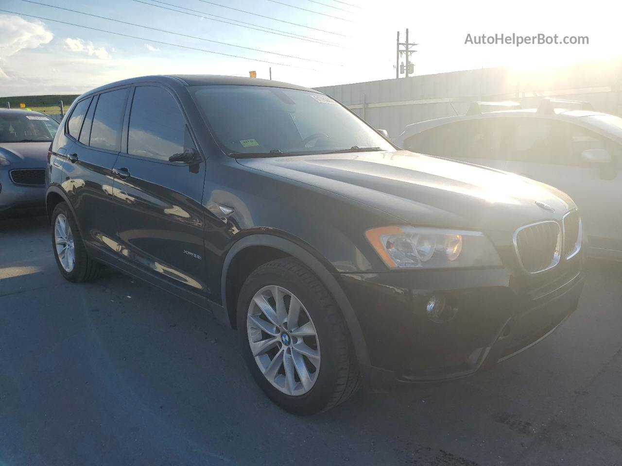 2013 Bmw X3 Xdrive28i Black vin: 5UXWX9C58D0A13376