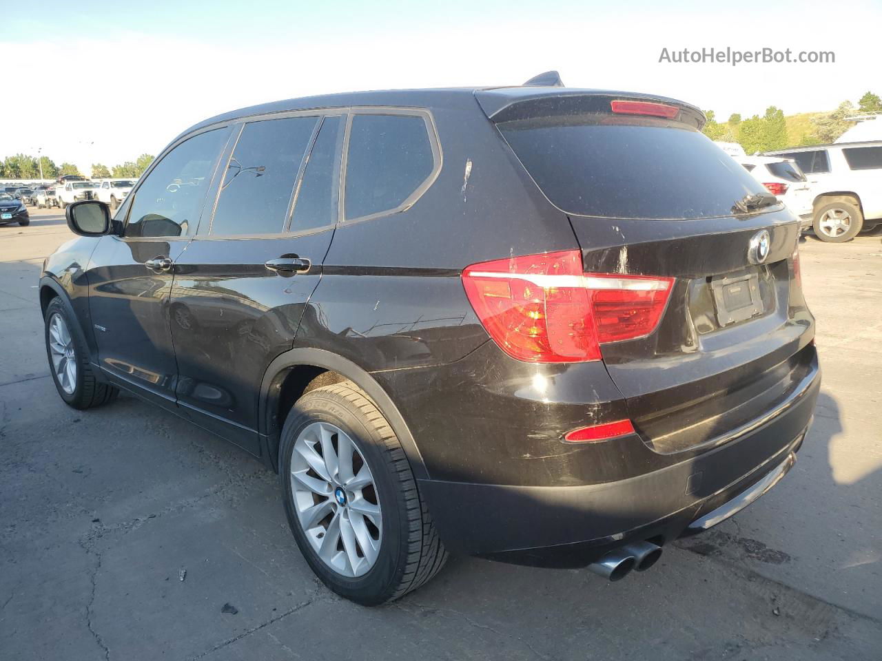 2013 Bmw X3 Xdrive28i Black vin: 5UXWX9C58D0A13376