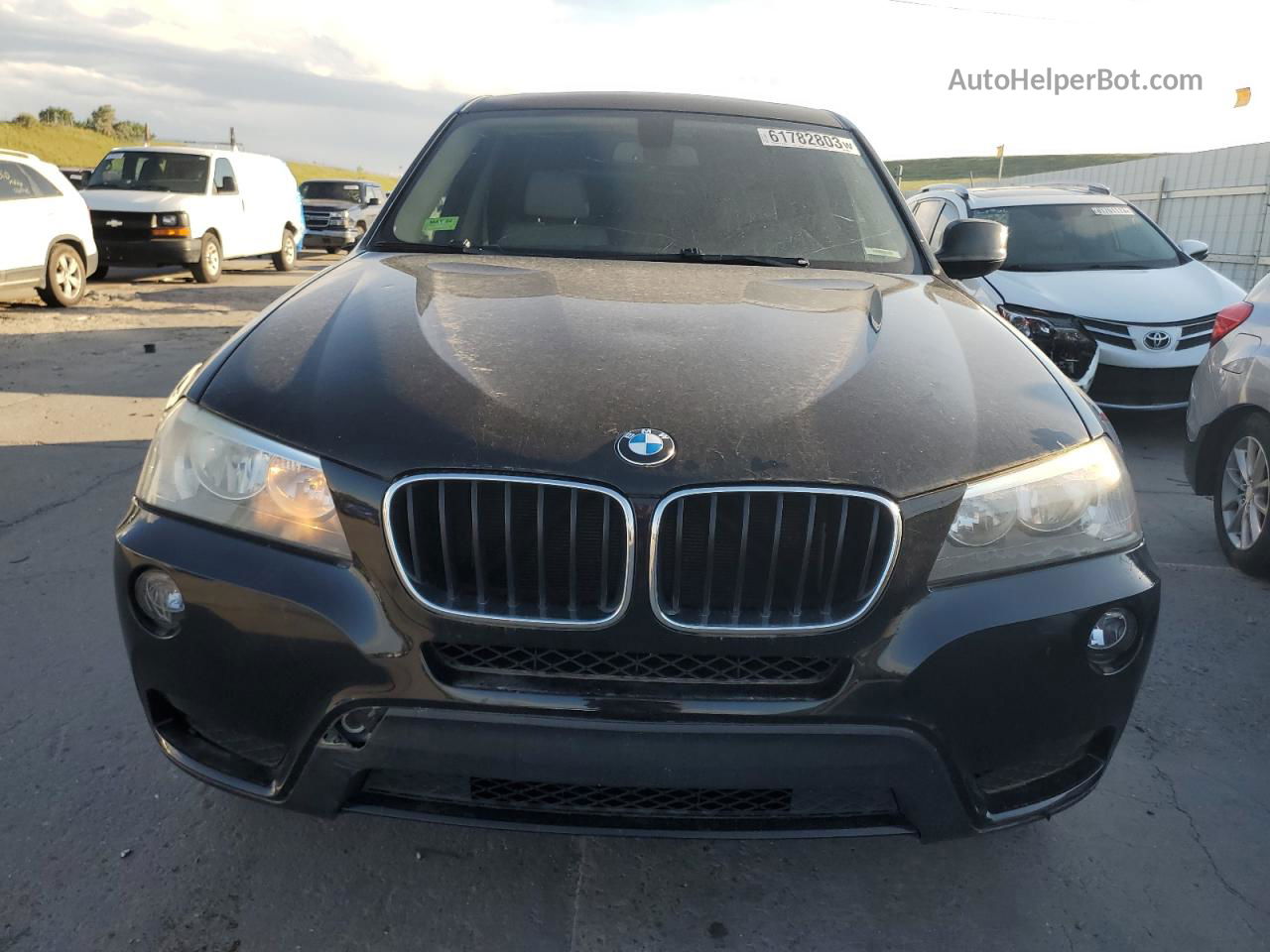 2013 Bmw X3 Xdrive28i Black vin: 5UXWX9C58D0A13376