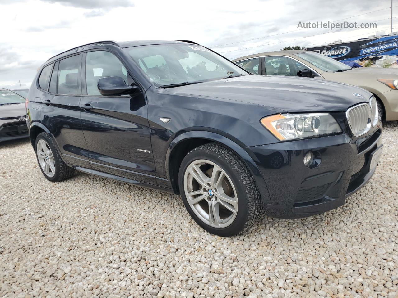 2013 Bmw X3 Xdrive28i Black vin: 5UXWX9C58D0A15077