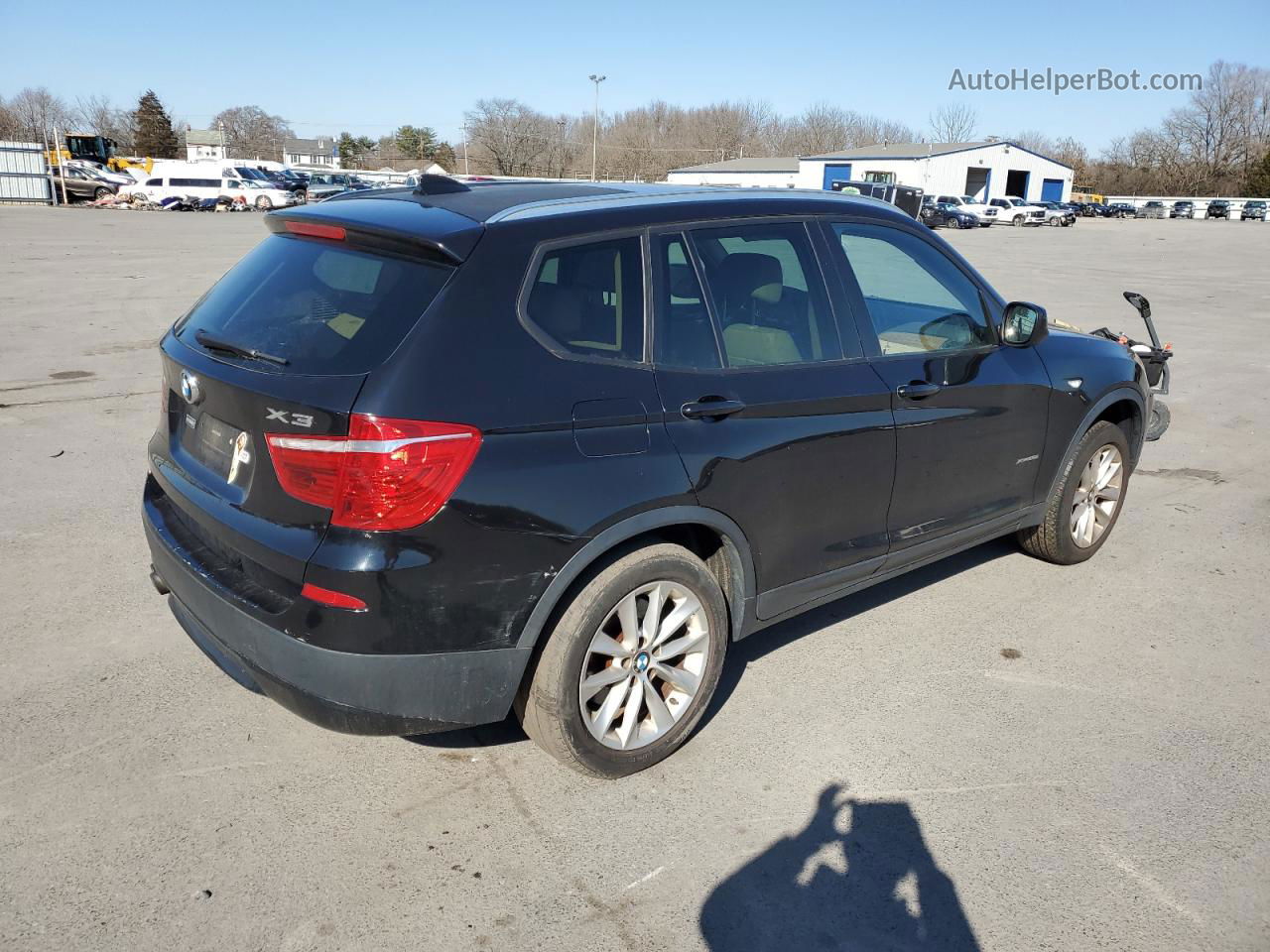 2013 Bmw X3 Xdrive28i Black vin: 5UXWX9C58D0A16598