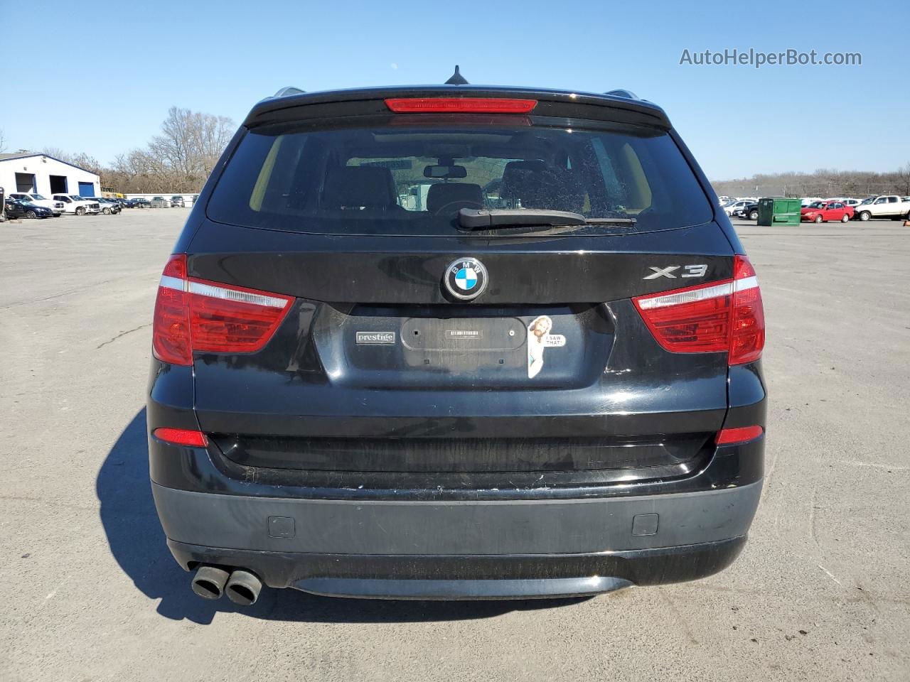 2013 Bmw X3 Xdrive28i Black vin: 5UXWX9C58D0A16598