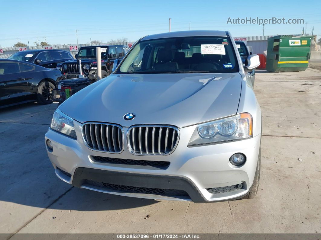 2013 Bmw X3 Xdrive28i Silver vin: 5UXWX9C58D0D04962