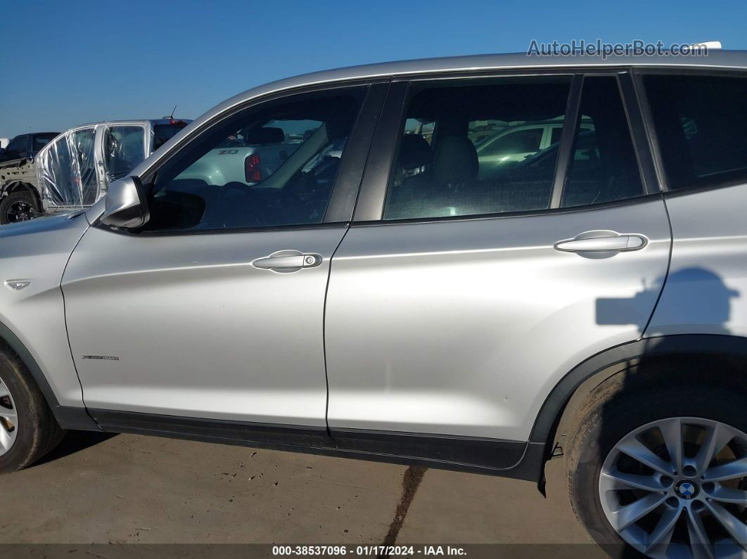 2013 Bmw X3 Xdrive28i Silver vin: 5UXWX9C58D0D04962