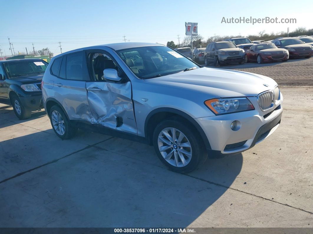 2013 Bmw X3 Xdrive28i Silver vin: 5UXWX9C58D0D04962