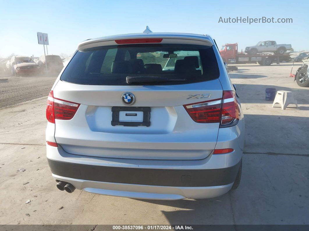 2013 Bmw X3 Xdrive28i Silver vin: 5UXWX9C58D0D04962