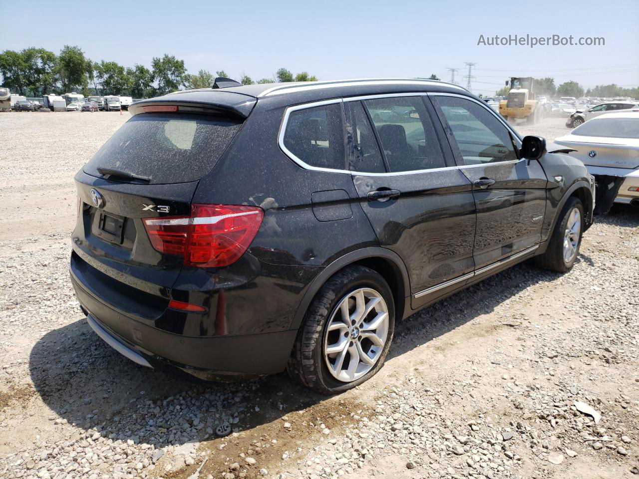 2014 Bmw X3 Xdrive28i Black vin: 5UXWX9C58E0D15204