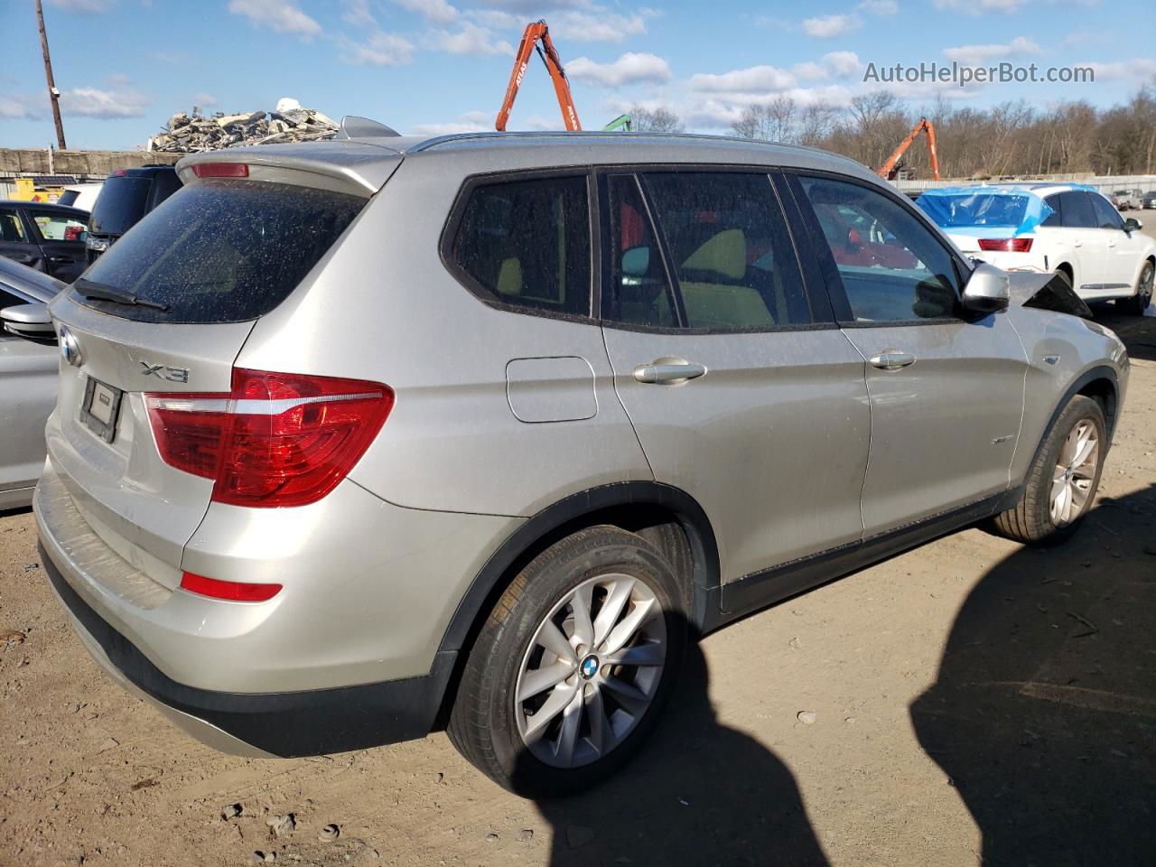 2016 Bmw X3 Xdrive28i Silver vin: 5UXWX9C58G0D67791