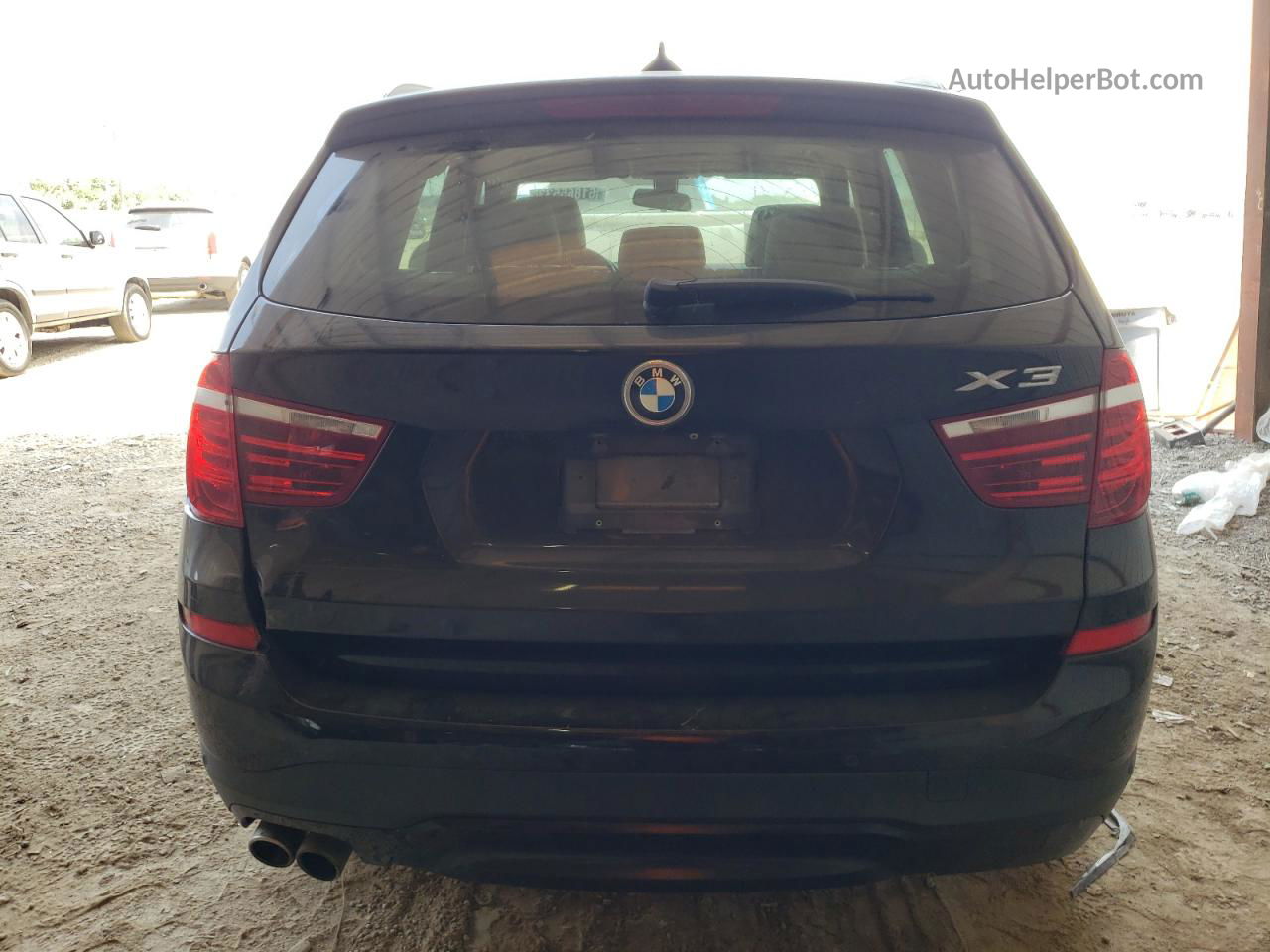 2016 Bmw X3 Xdrive28i Черный vin: 5UXWX9C58G0D68200