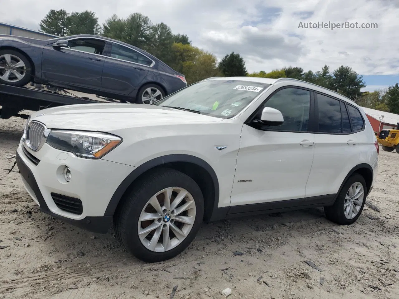 2016 Bmw X3 Xdrive28i Белый vin: 5UXWX9C58G0D69363