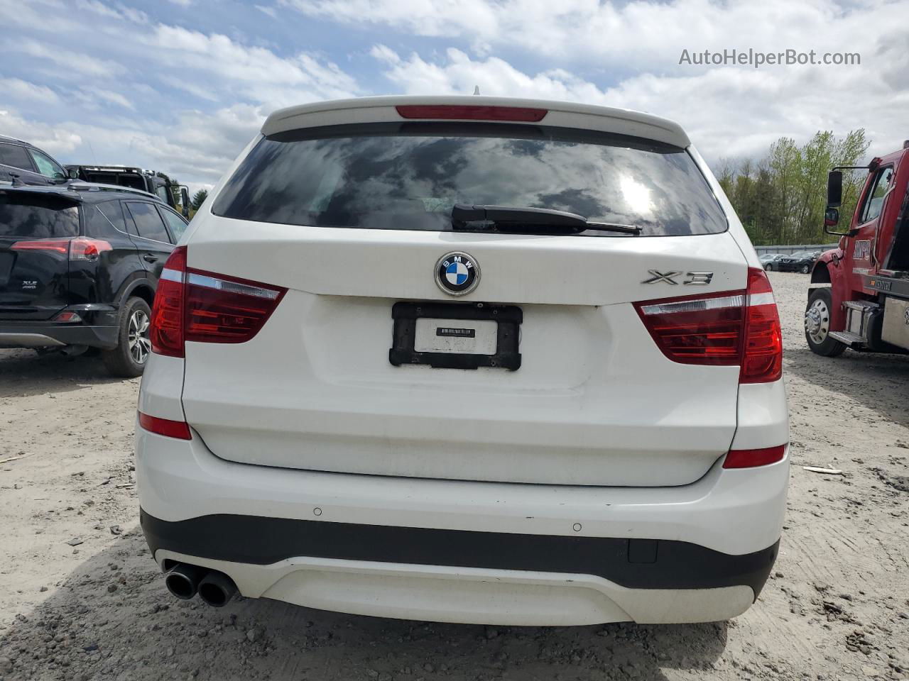 2016 Bmw X3 Xdrive28i Белый vin: 5UXWX9C58G0D69363