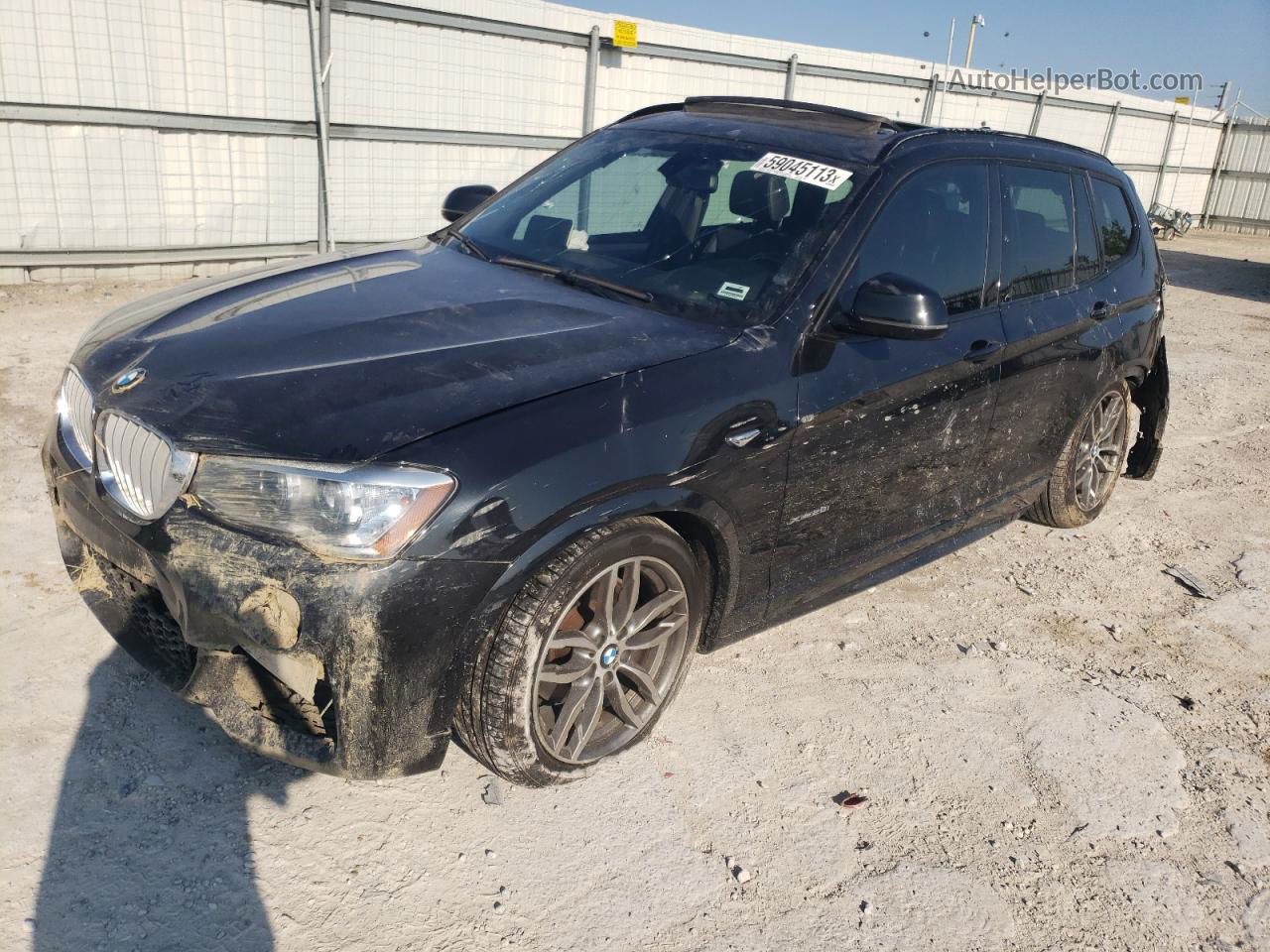 2016 Bmw X3 Xdrive28i Black vin: 5UXWX9C58G0D72974