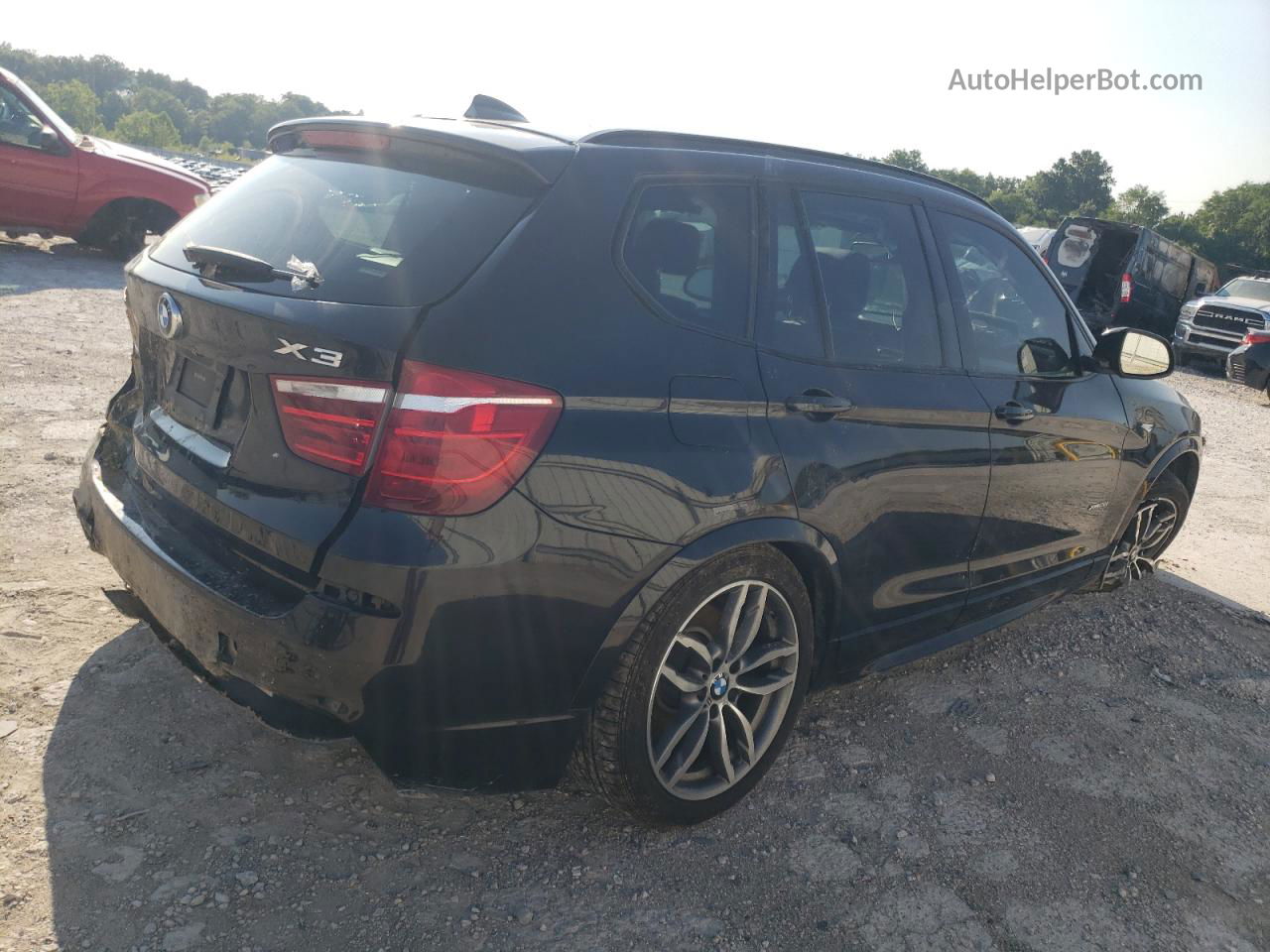 2016 Bmw X3 Xdrive28i Black vin: 5UXWX9C58G0D72974