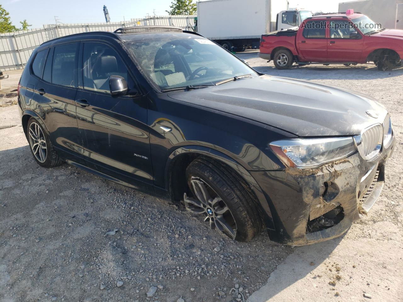 2016 Bmw X3 Xdrive28i Black vin: 5UXWX9C58G0D72974