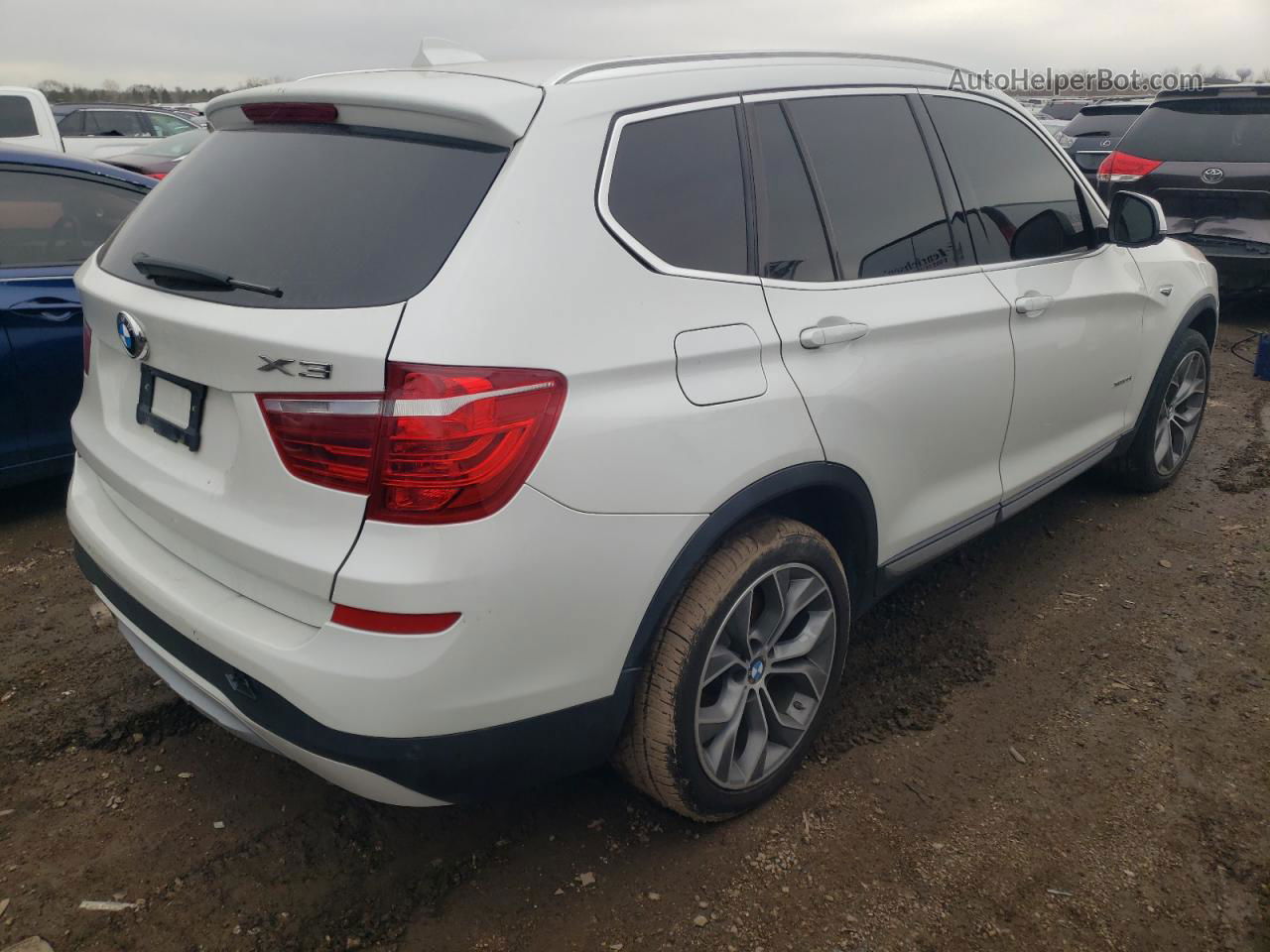 2016 Bmw X3 Xdrive28i Белый vin: 5UXWX9C58G0D75521