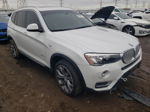 2016 Bmw X3 Xdrive28i White vin: 5UXWX9C58G0D75521