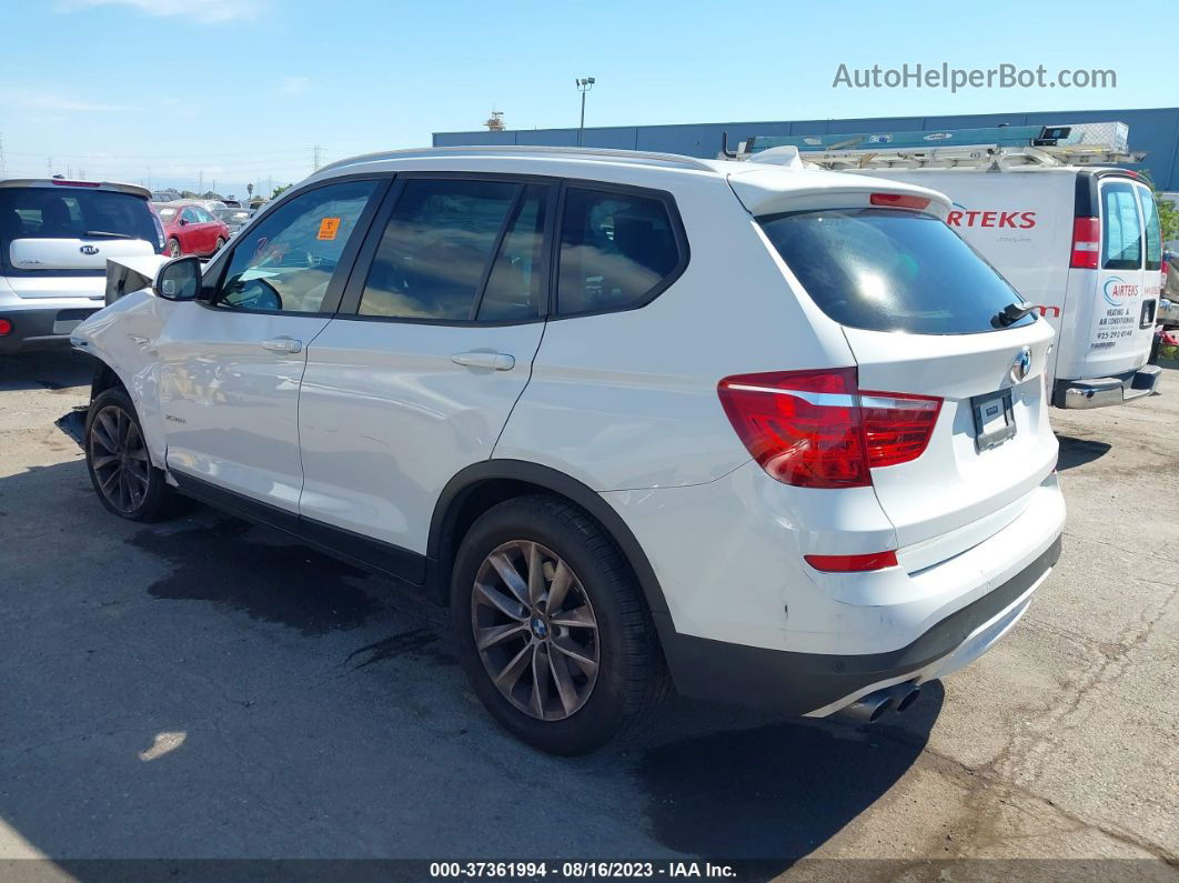 2016 Bmw X3 Xdrive28i White vin: 5UXWX9C58G0D78063