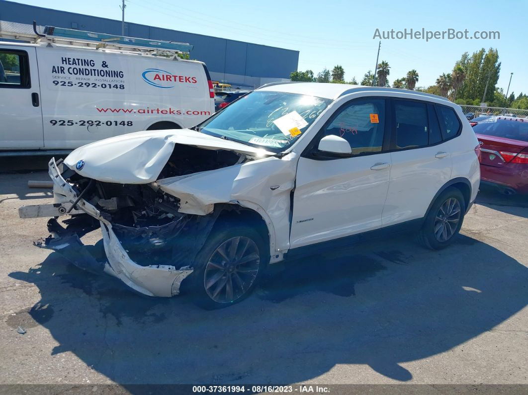 2016 Bmw X3 Xdrive28i White vin: 5UXWX9C58G0D78063