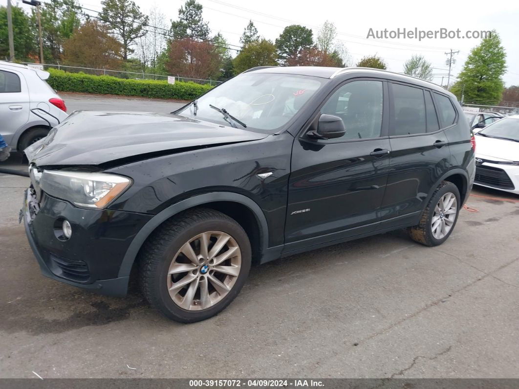 2016 Bmw X3 Xdrive28i Black vin: 5UXWX9C58G0D78449