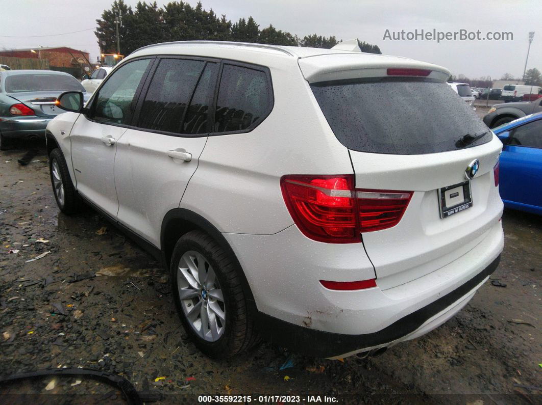 2016 Bmw X3 Xdrive28i White vin: 5UXWX9C58G0D80878