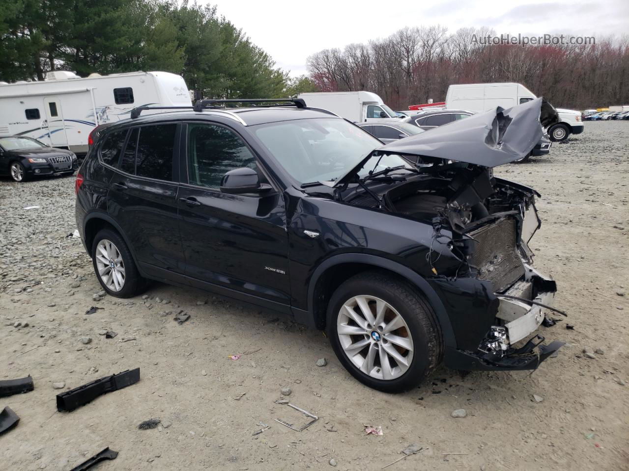 2016 Bmw X3 Xdrive28i Black vin: 5UXWX9C58G0D82839