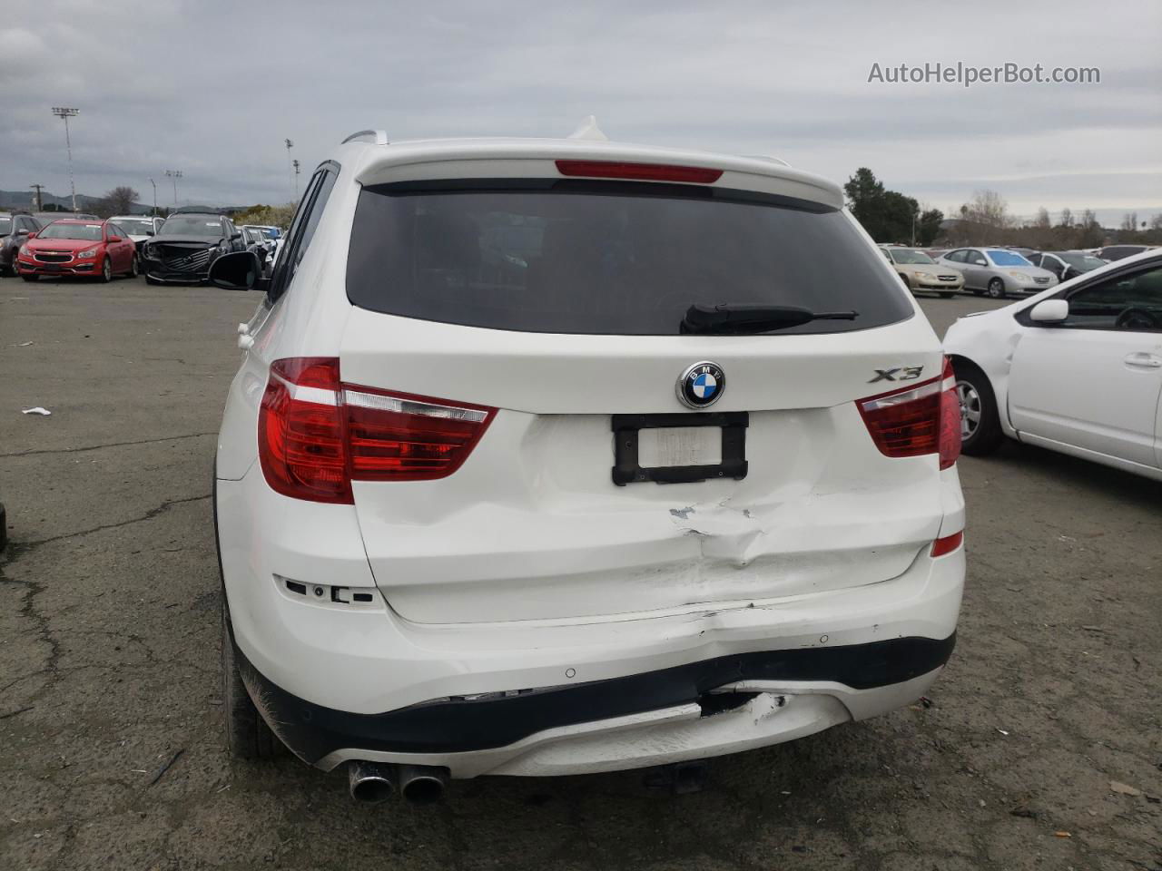 2016 Bmw X3 Xdrive28i White vin: 5UXWX9C58G0D86650