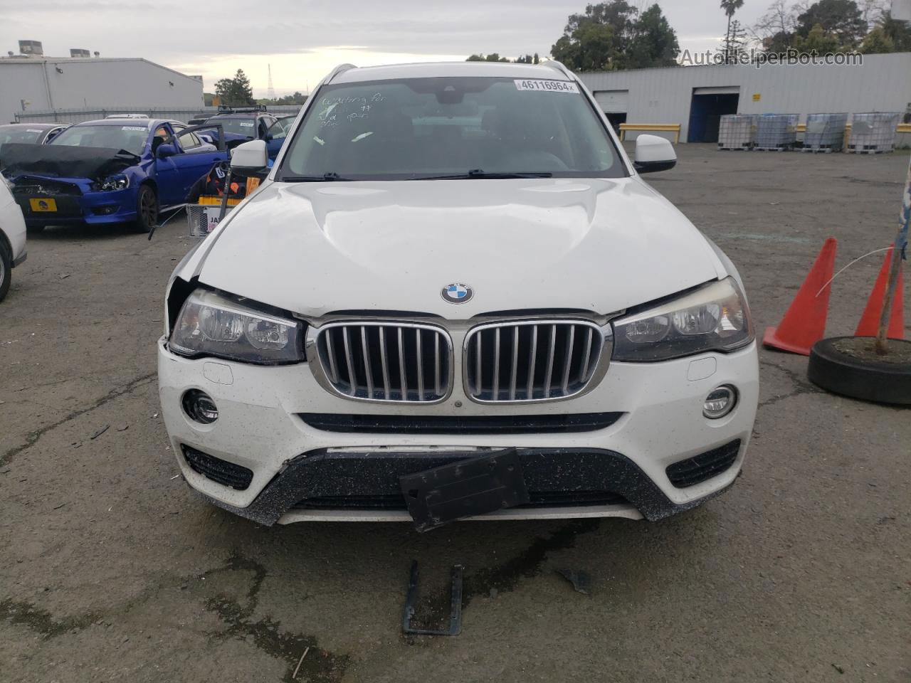 2016 Bmw X3 Xdrive28i White vin: 5UXWX9C58G0D86650