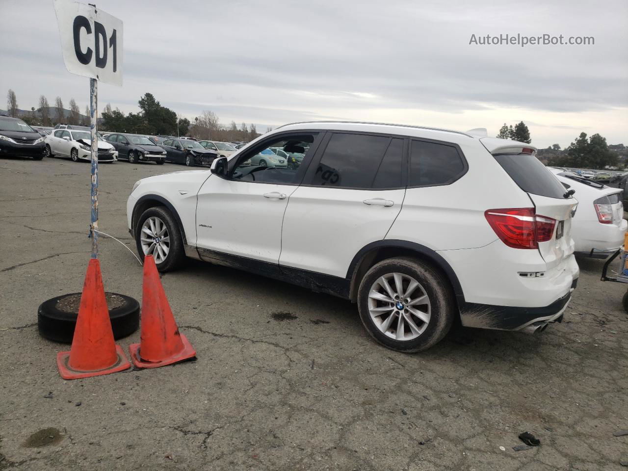 2016 Bmw X3 Xdrive28i White vin: 5UXWX9C58G0D86650