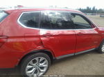 2016 Bmw X3 Xdrive28i Red vin: 5UXWX9C58G0D88253