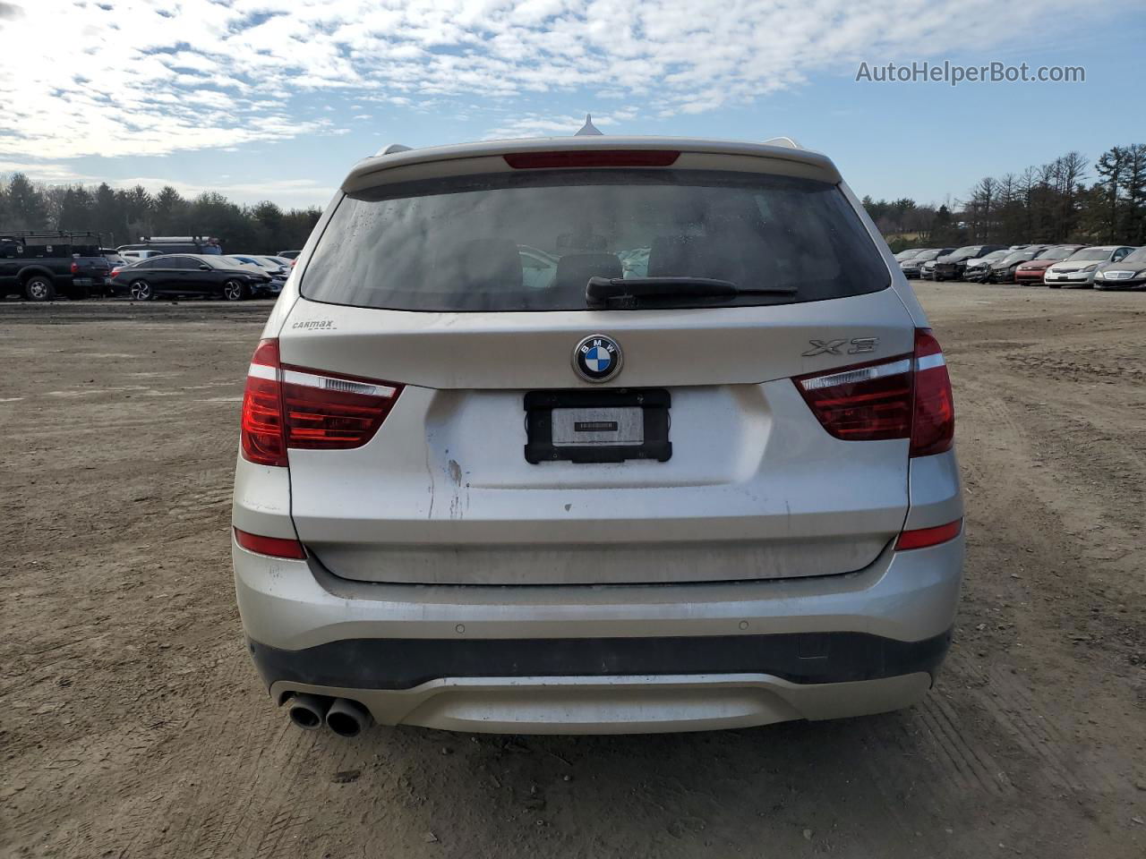 2016 Bmw X3 Xdrive28i Silver vin: 5UXWX9C58G0D91217