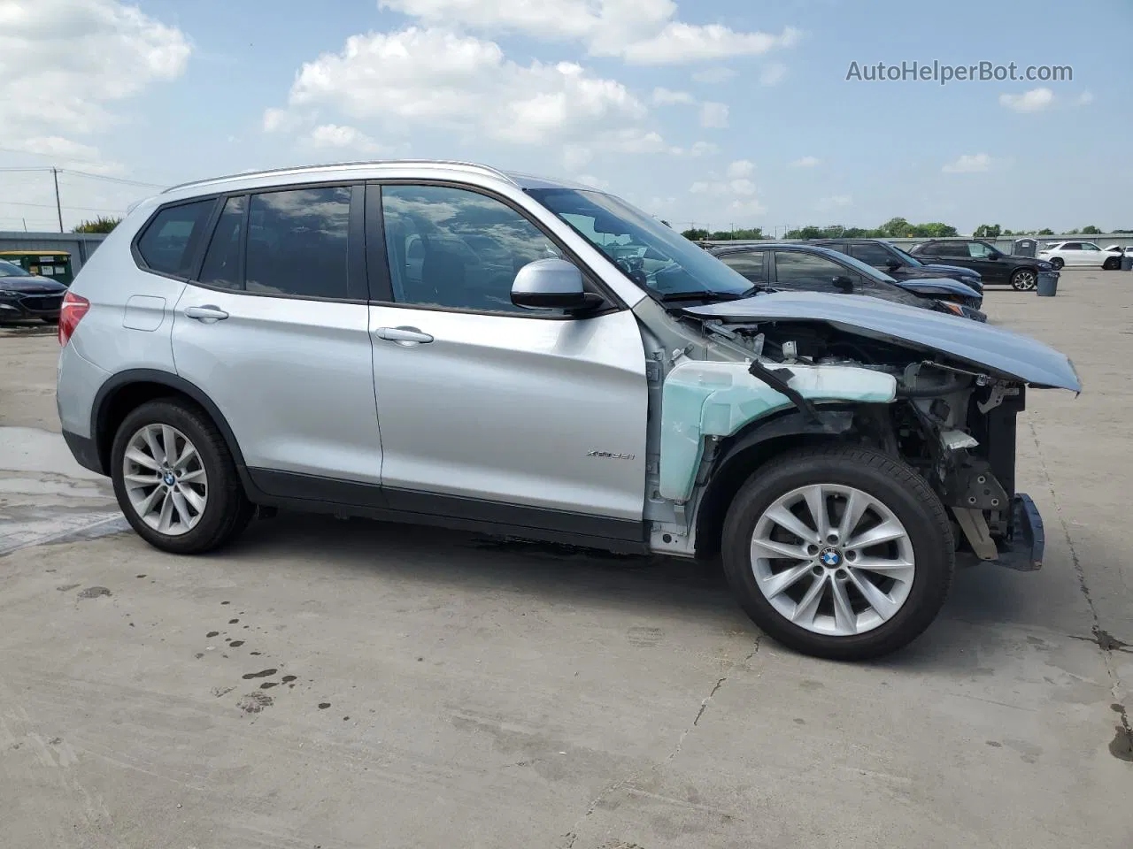 2016 Bmw X3 Xdrive28i Silver vin: 5UXWX9C58G0D92979