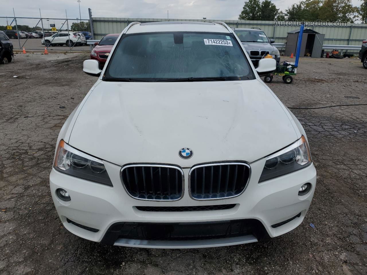 2013 Bmw X3 Xdrive28i White vin: 5UXWX9C59D0A10356