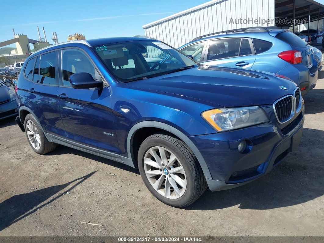 2013 Bmw X3 Xdrive28i Синий vin: 5UXWX9C59D0A14598