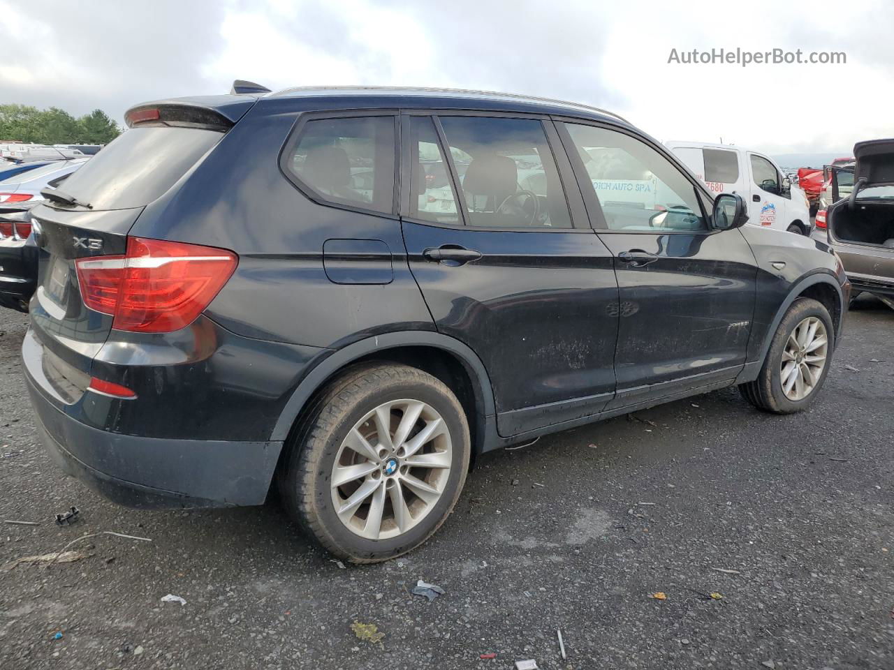 2013 Bmw X3 Xdrive28i Black vin: 5UXWX9C59D0A14889