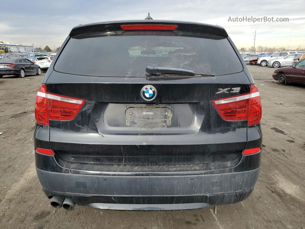 2013 Bmw X3 Xdrive28i Black vin: 5UXWX9C59D0A15203