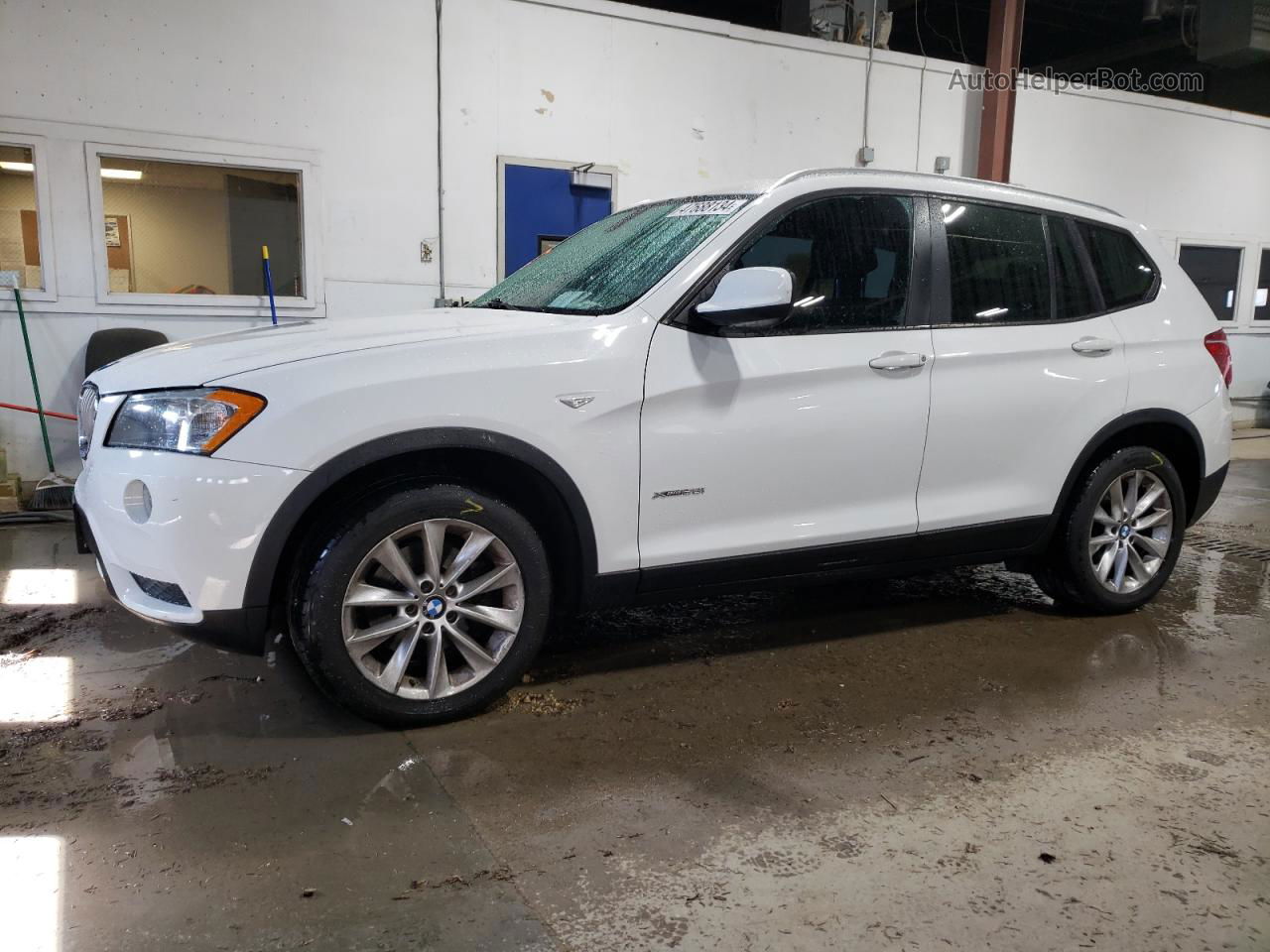 2013 Bmw X3 Xdrive28i White vin: 5UXWX9C59D0A27674