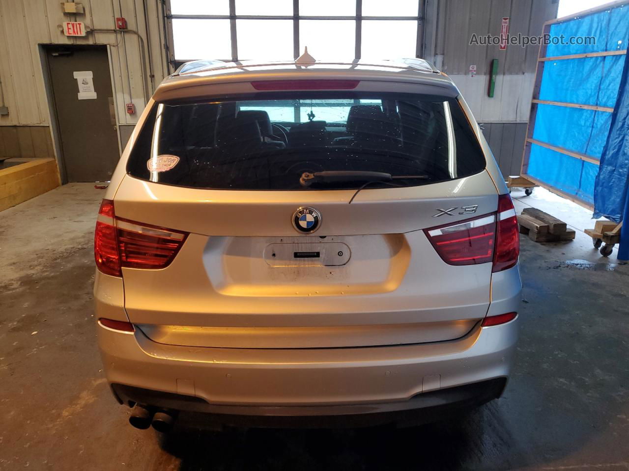 2013 Bmw X3 Xdrive28i Silver vin: 5UXWX9C59D0A31871