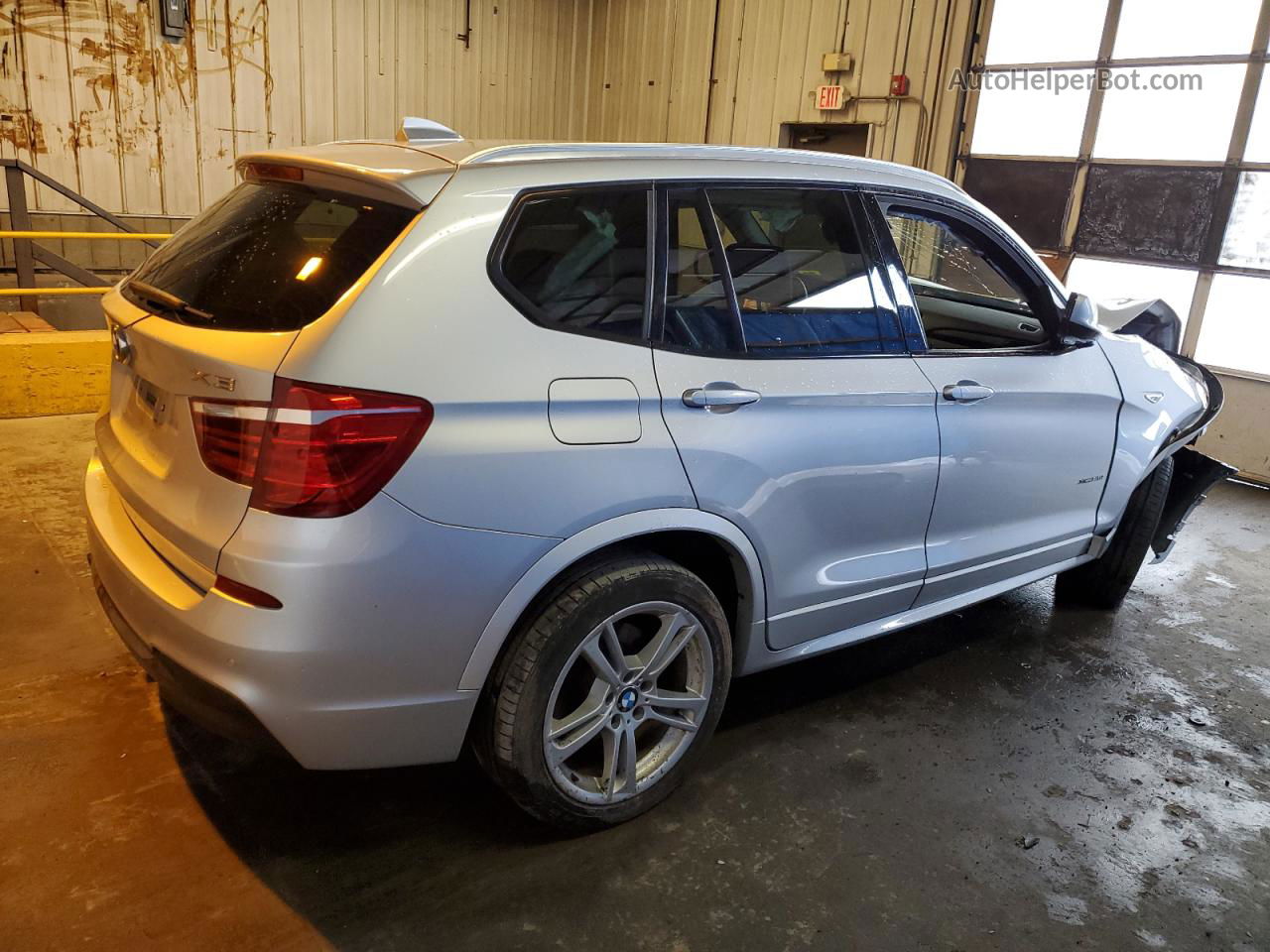 2013 Bmw X3 Xdrive28i Silver vin: 5UXWX9C59D0A31871