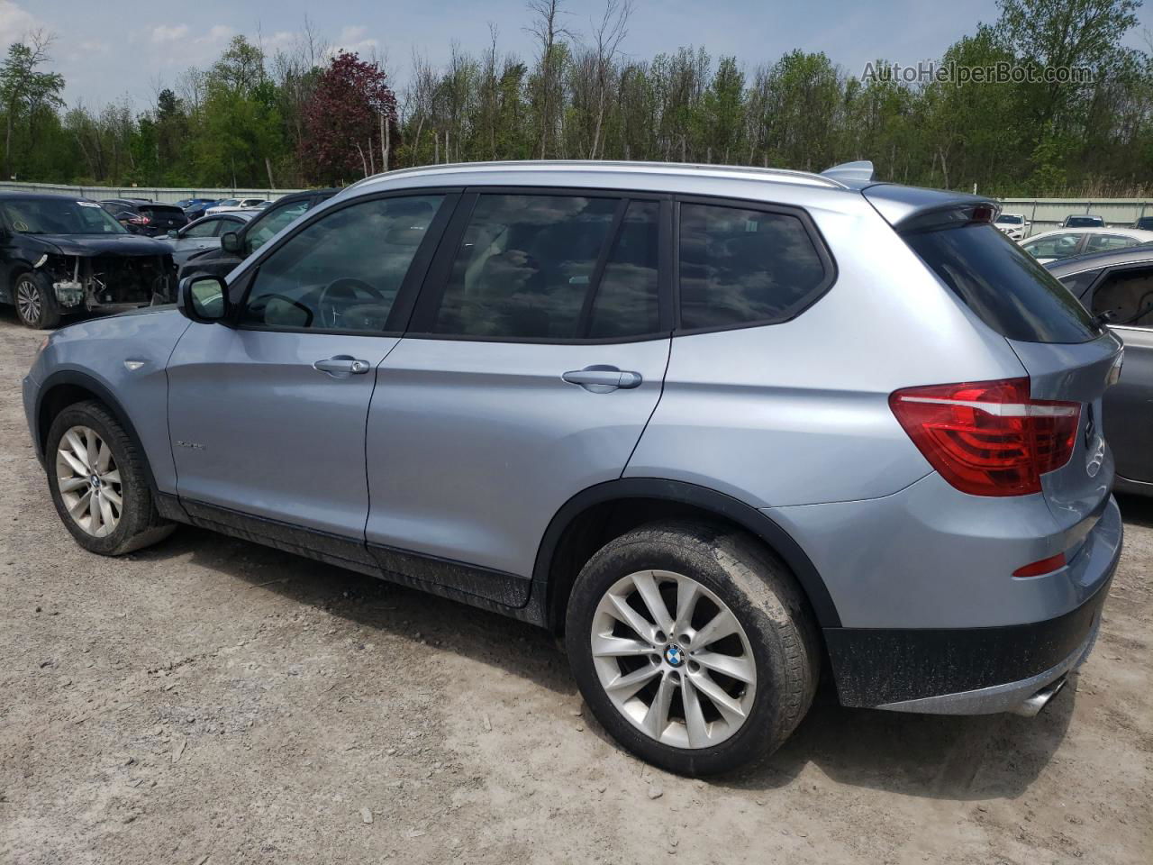 2014 Bmw X3 Xdrive28i Blue vin: 5UXWX9C59E0D17348