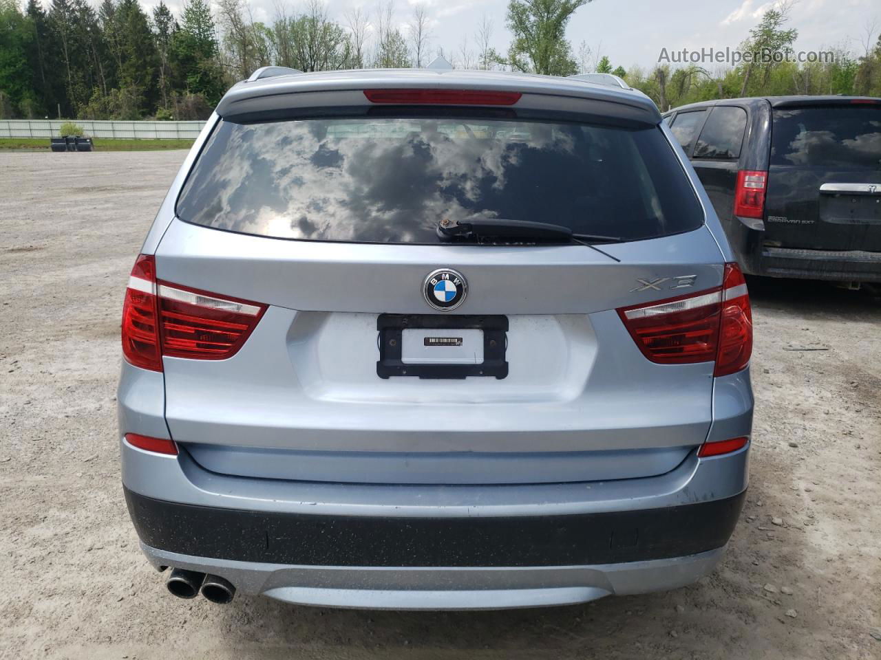 2014 Bmw X3 Xdrive28i Blue vin: 5UXWX9C59E0D17348