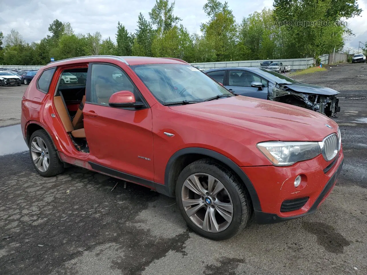 2016 Bmw X3 Xdrive28i Red vin: 5UXWX9C59G0D64690