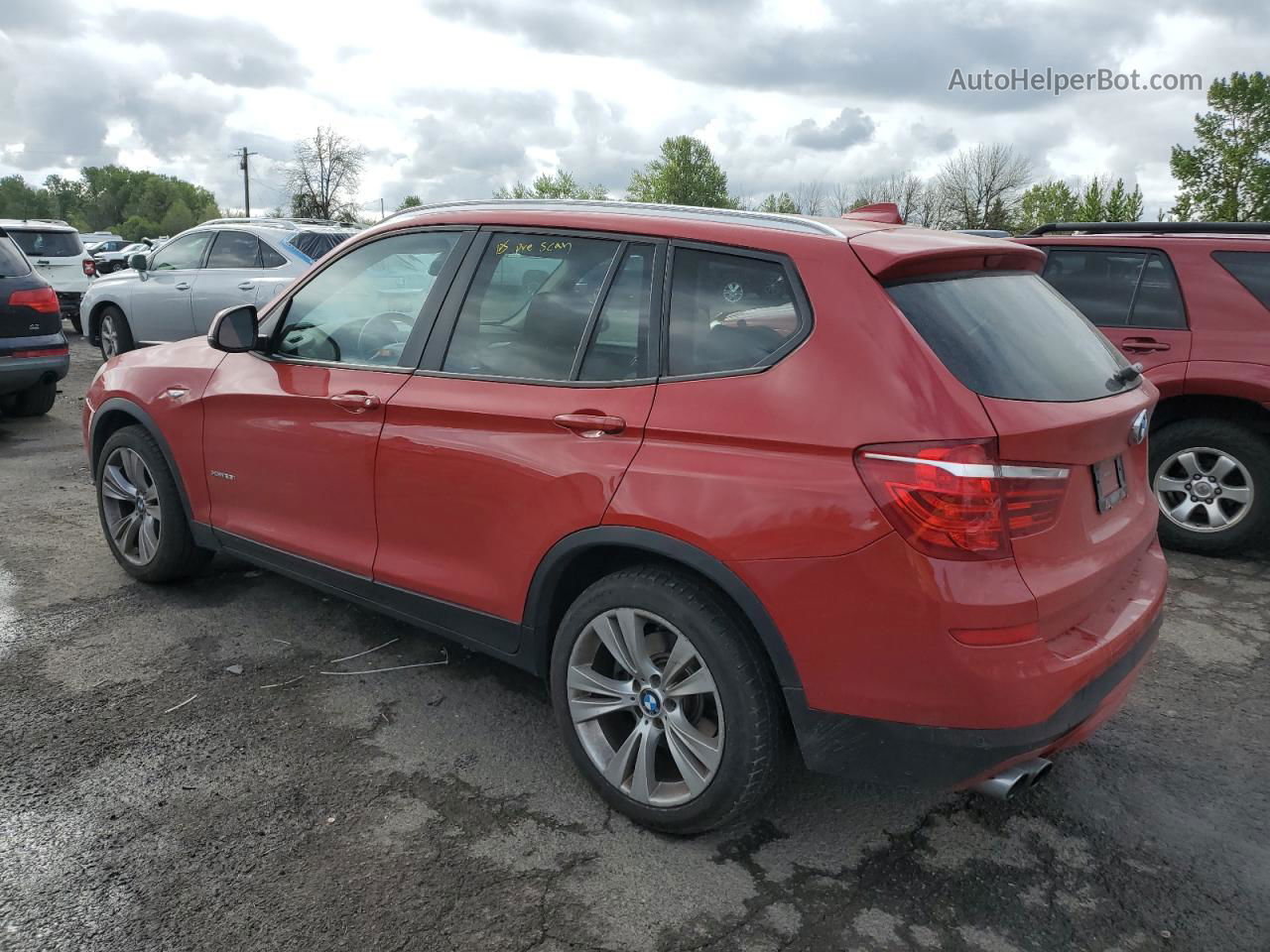 2016 Bmw X3 Xdrive28i Red vin: 5UXWX9C59G0D64690