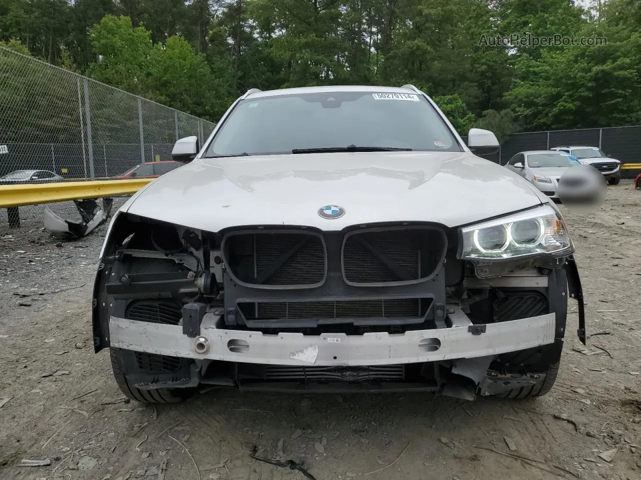 2016 Bmw X3 Xdrive28i White vin: 5UXWX9C59G0D65807